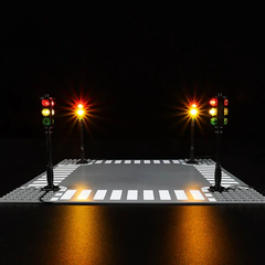 LED Street Traffic Signal Light Set for LEGO® City Series