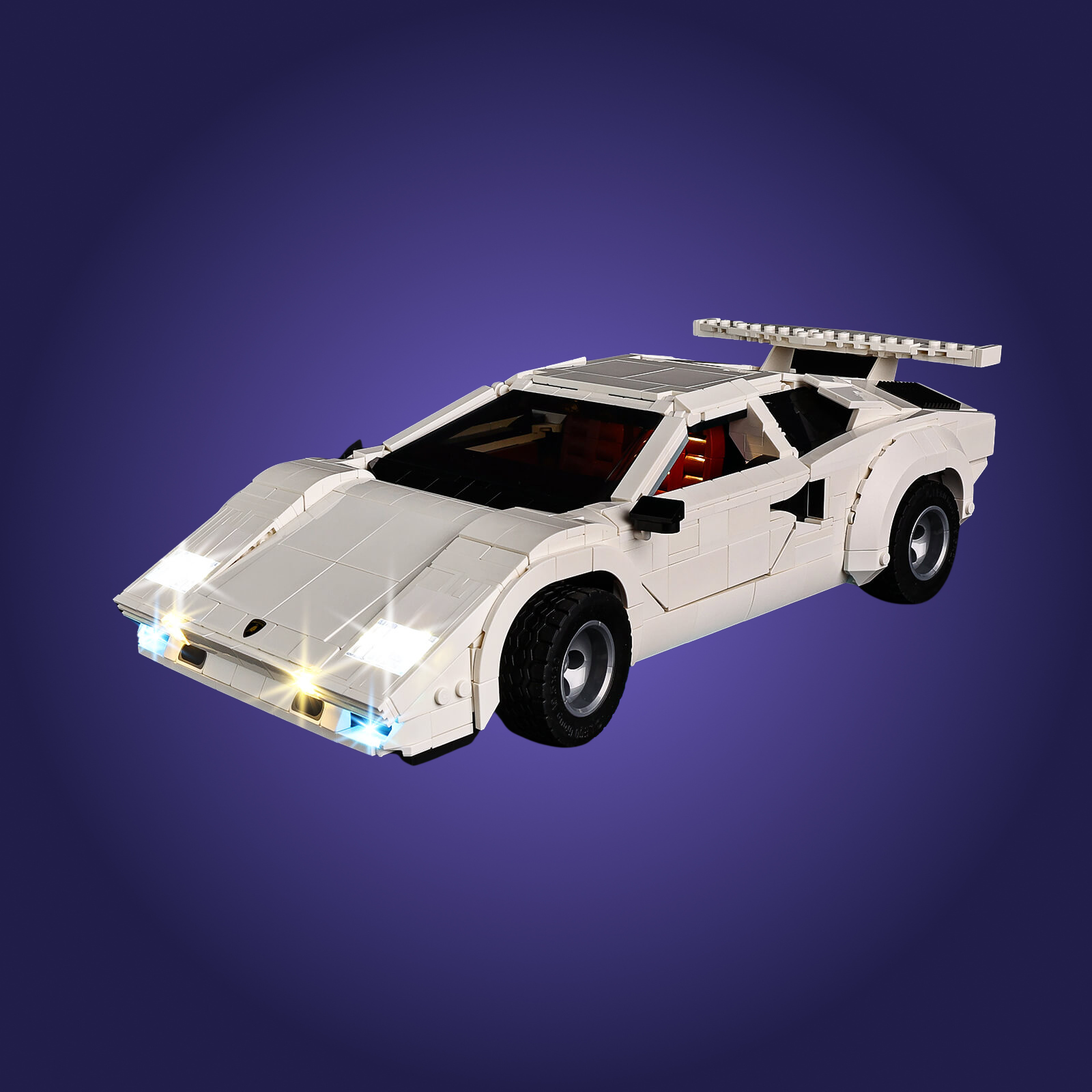 Light Kit For LEGO® Lamborghini Countach 5000 Quattrovalvole 10337