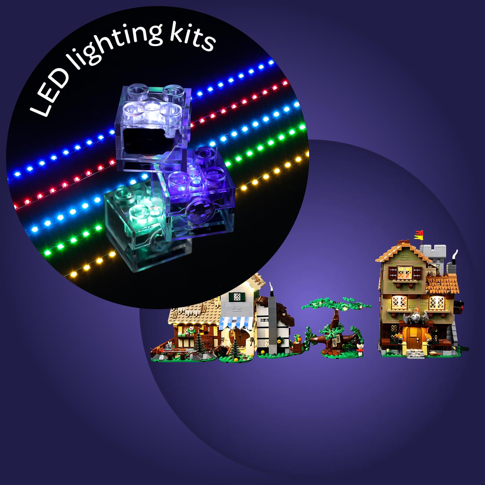 Light Kit For Medieval Town Square 10332