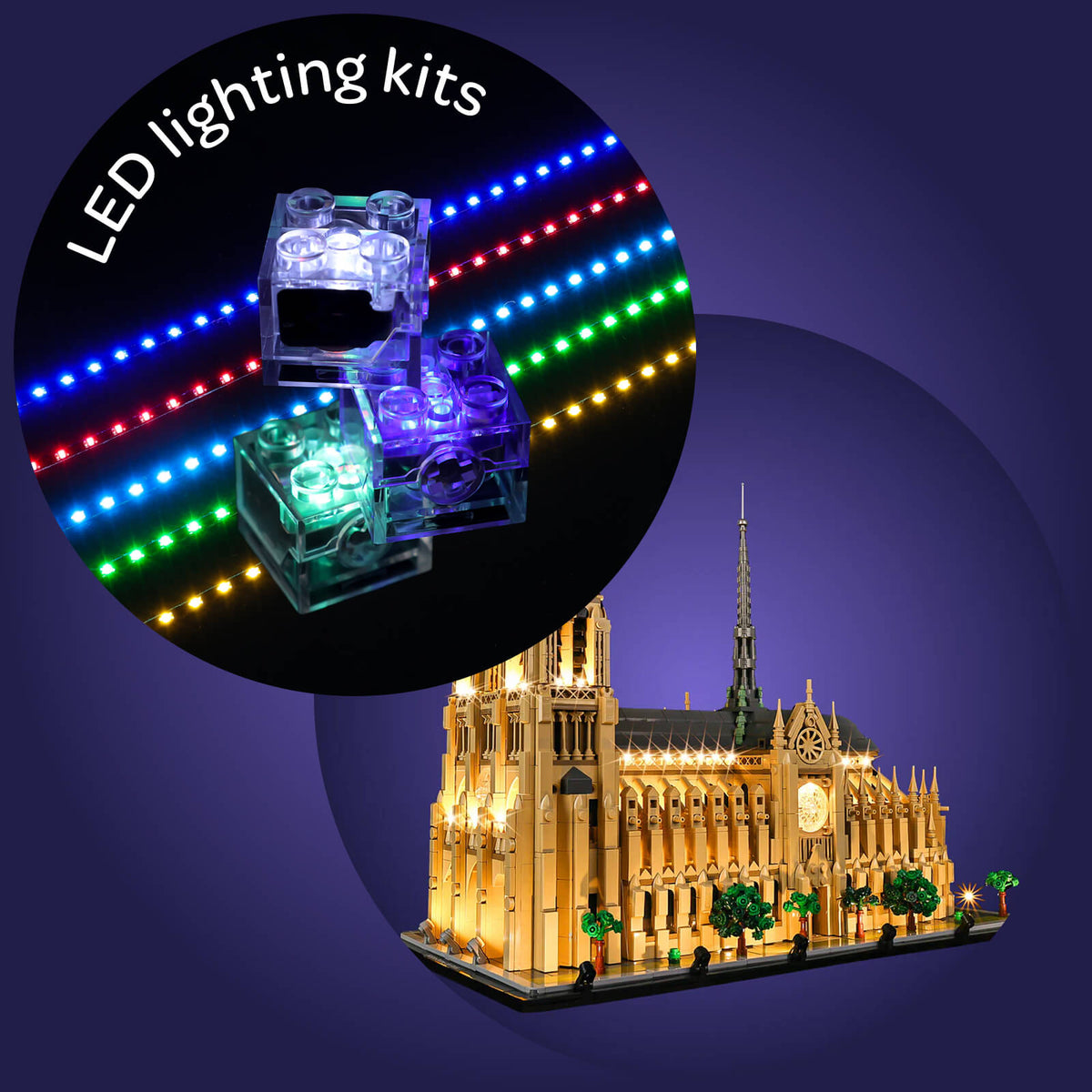 Light Kit For Notre-Dame de Paris 21061