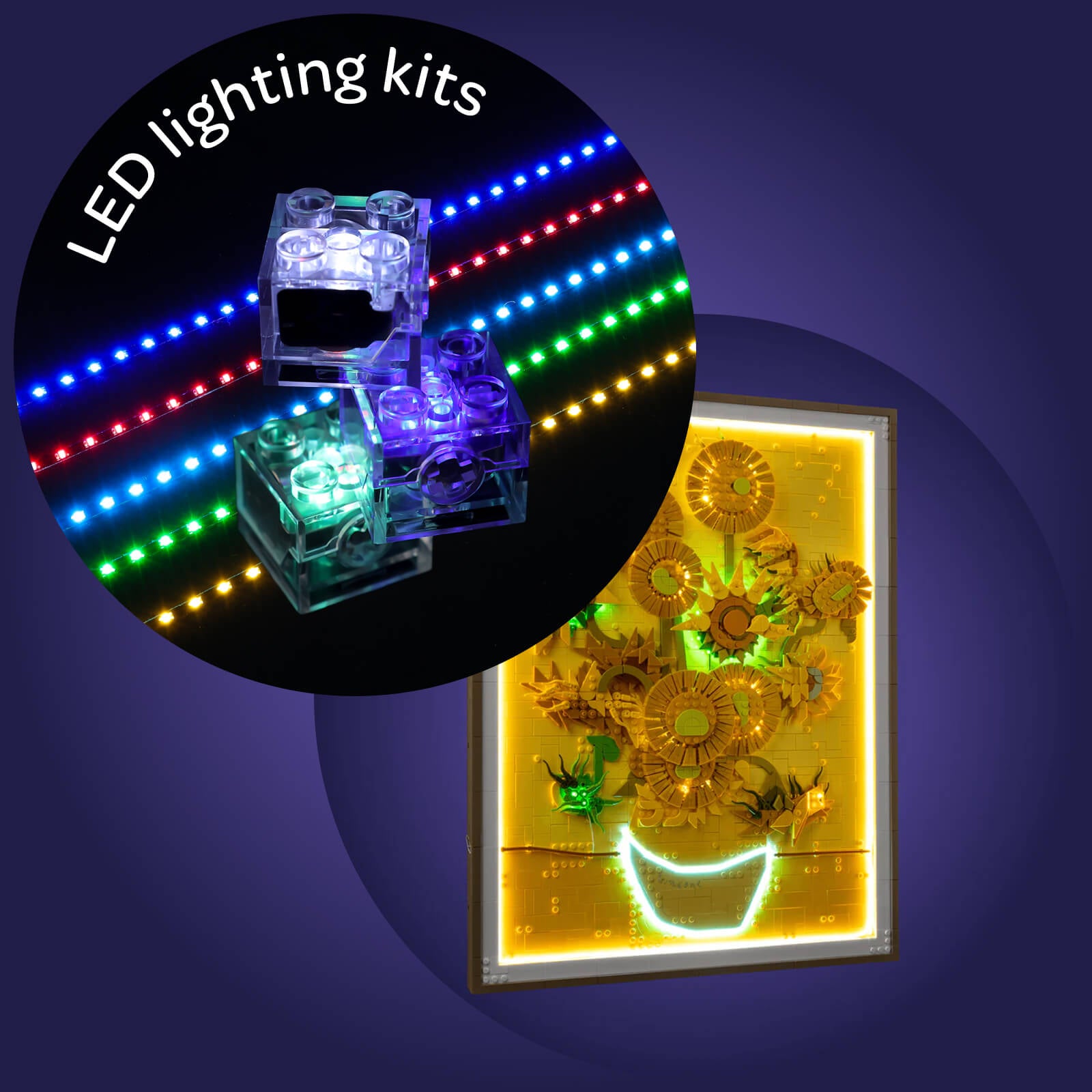 Light Kit For Vincent van Gogh – Sunflowers 31215