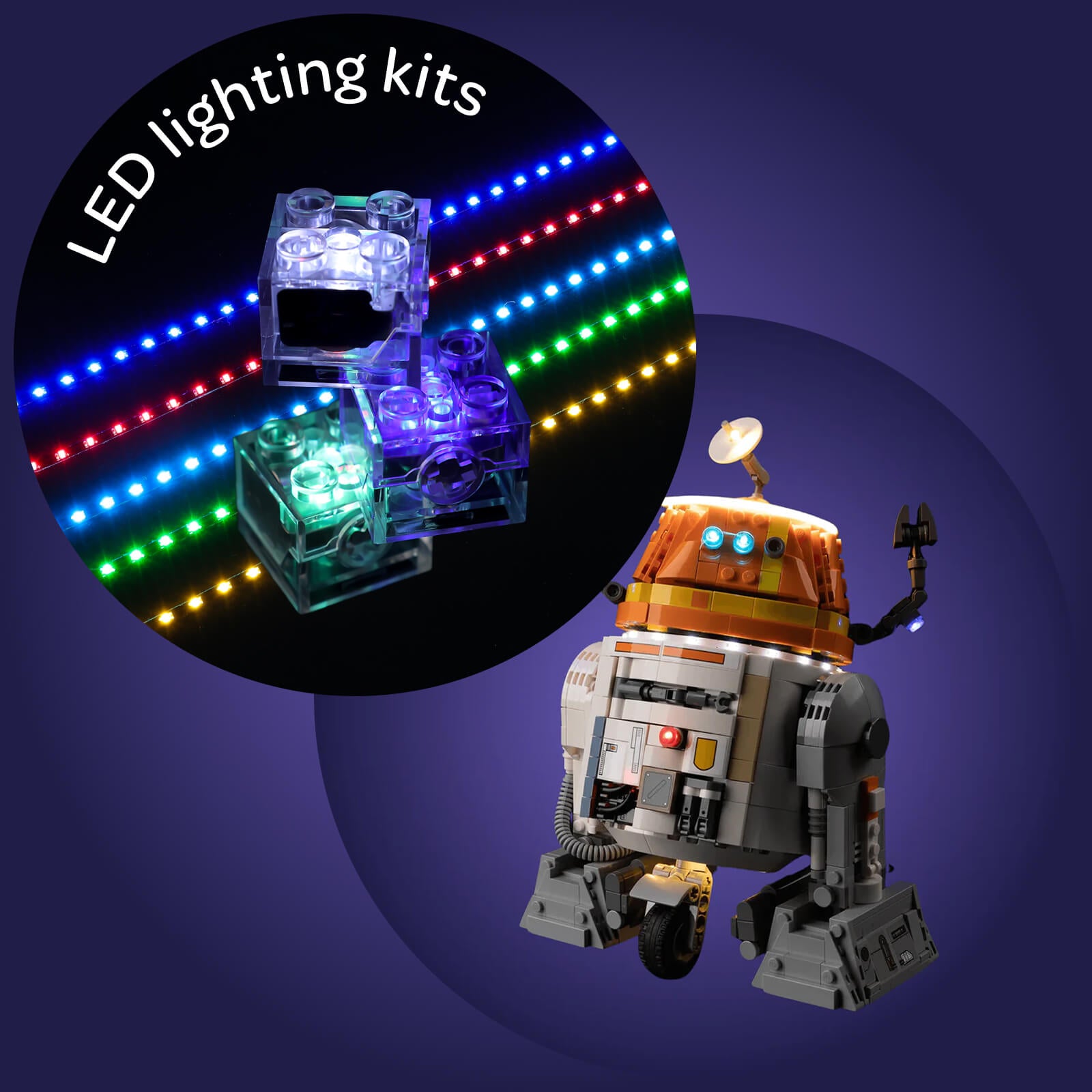 Light Kit For Chopper (C1-10P)™ Astromech Droid 75416