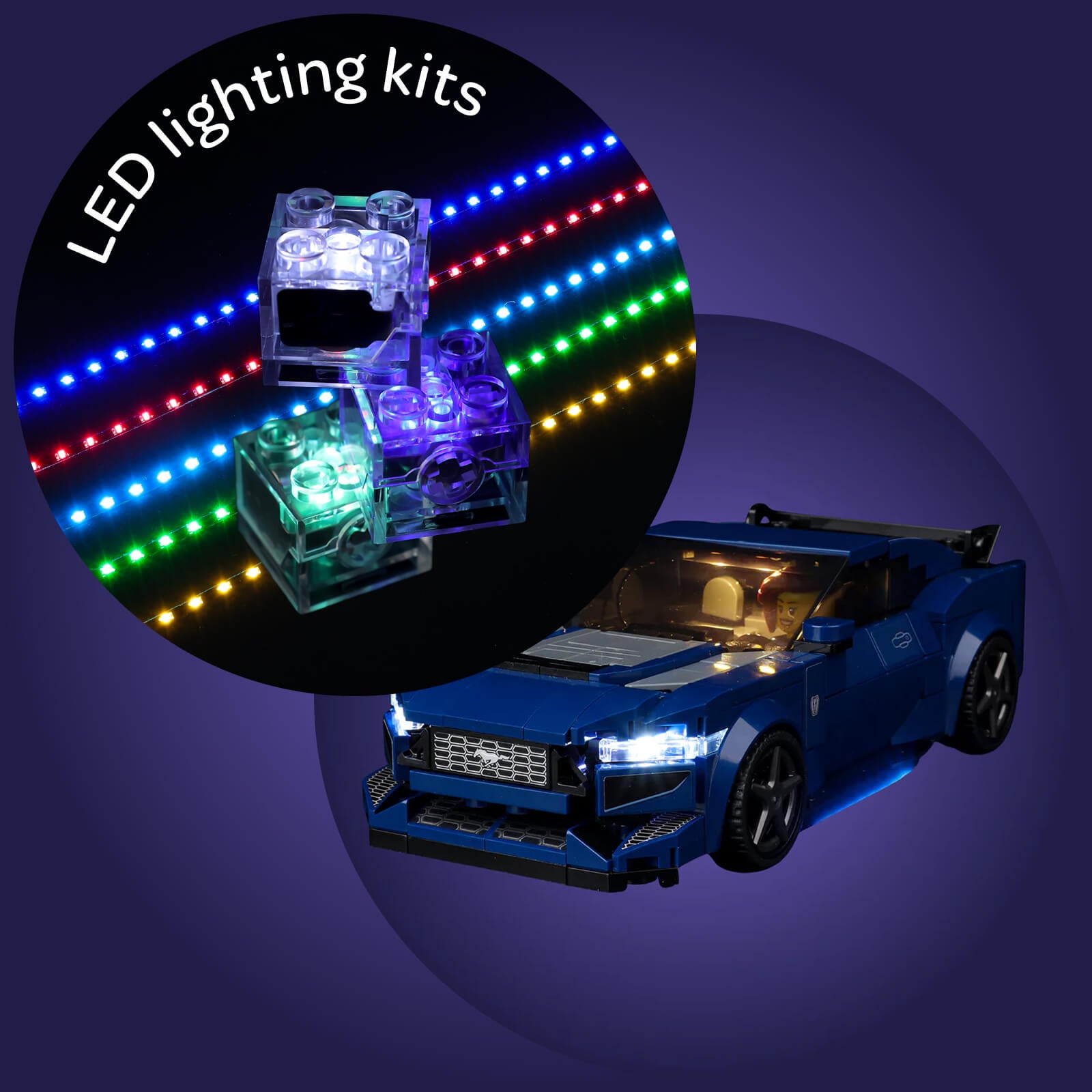 Light Kit For Ford Mustang Dark Horse Sports Car 76920