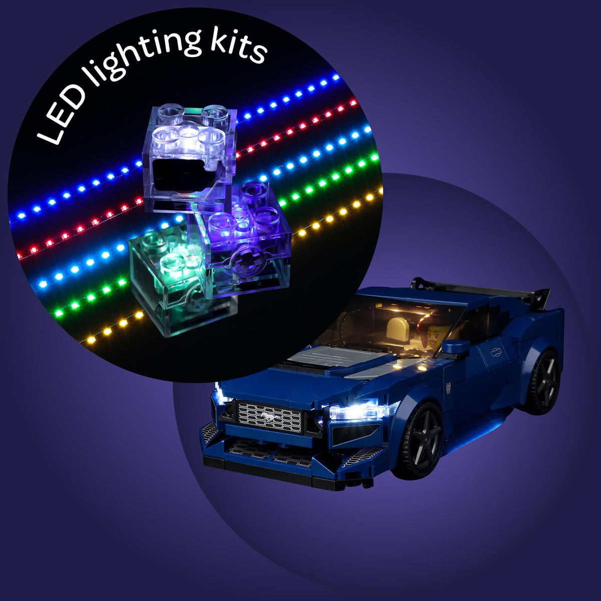 Light Kit For Ford Mustang Dark Horse Sports Car 76920