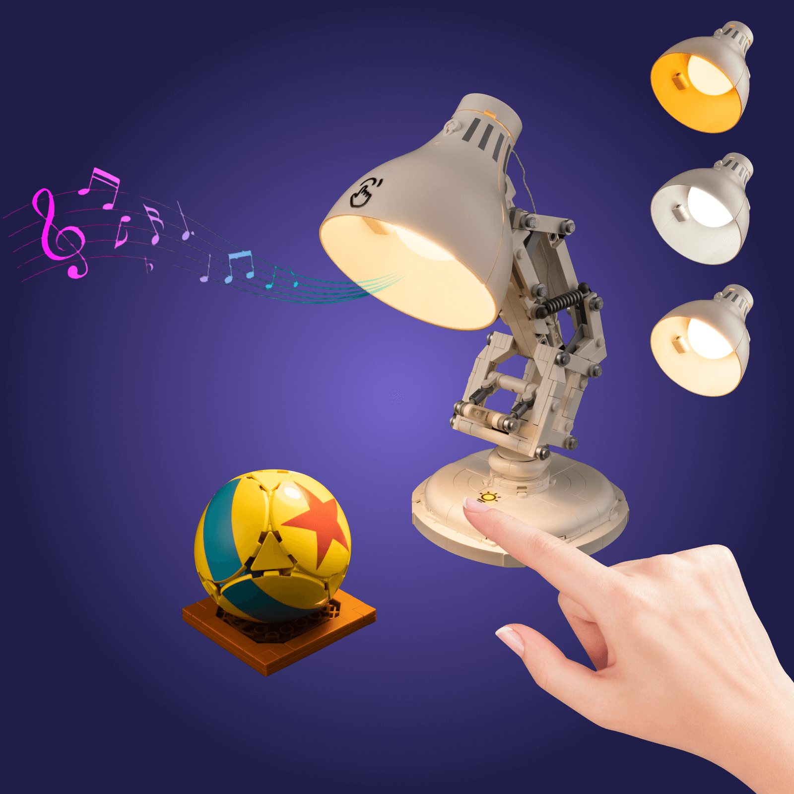 Light Kit For Disney Pixar Luxo Jr. 21357 with Three Lighting Modes