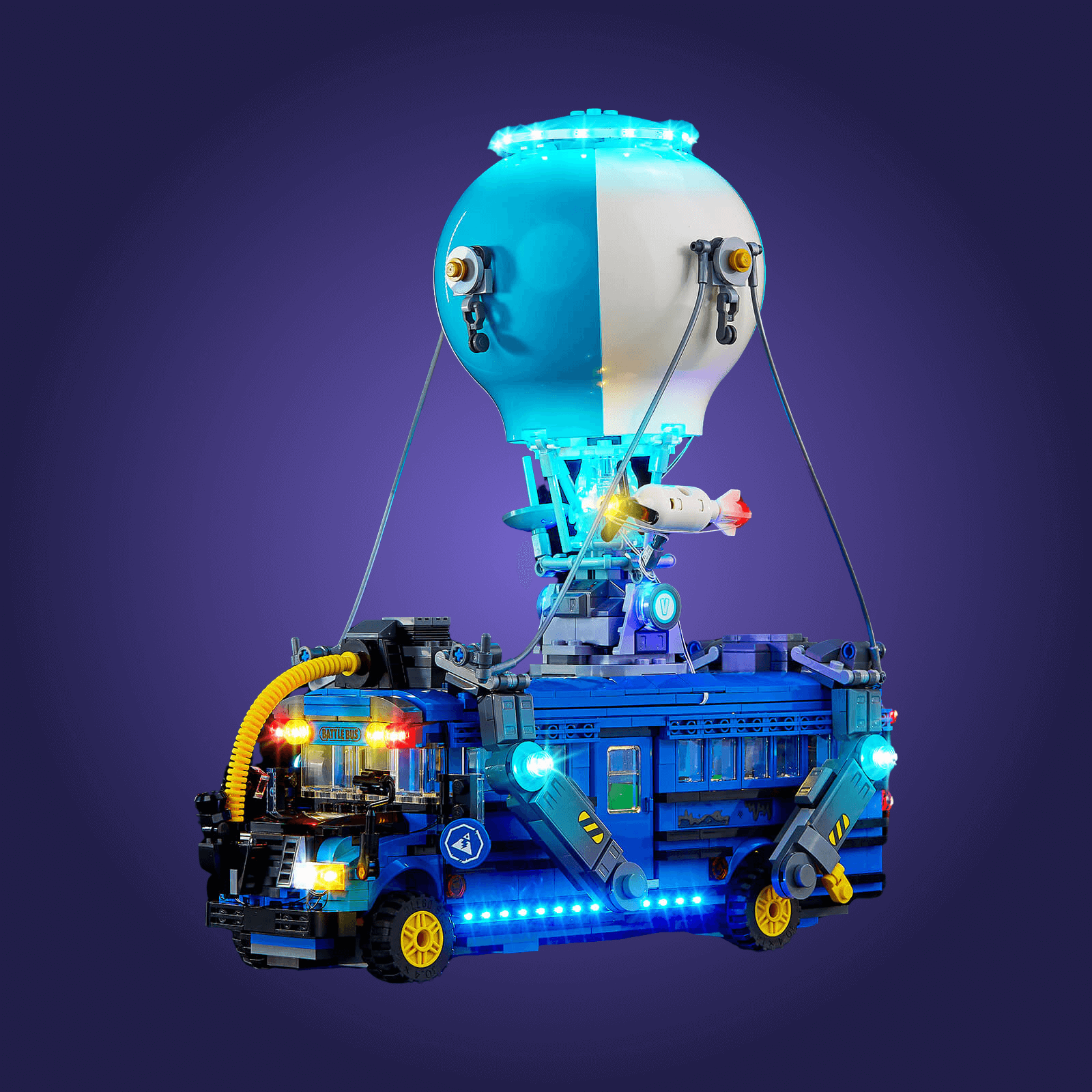 Lego Set with dark blue background